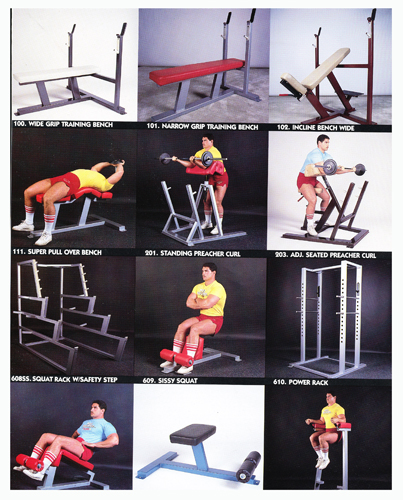0010EXERCISE UNITS, BENCHES, RACKS