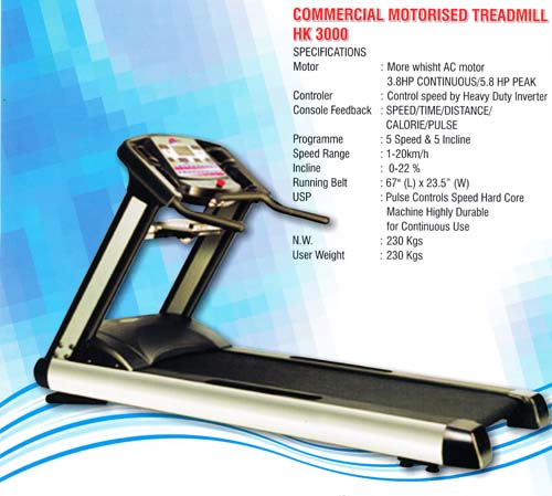0012 3000  MOTORISED TREADMILL