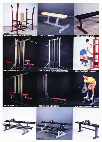 0012EXERCISE UNITS, BENCHS, RACKS