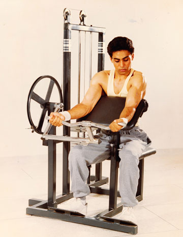 02BICEPS CURLS MACHINE